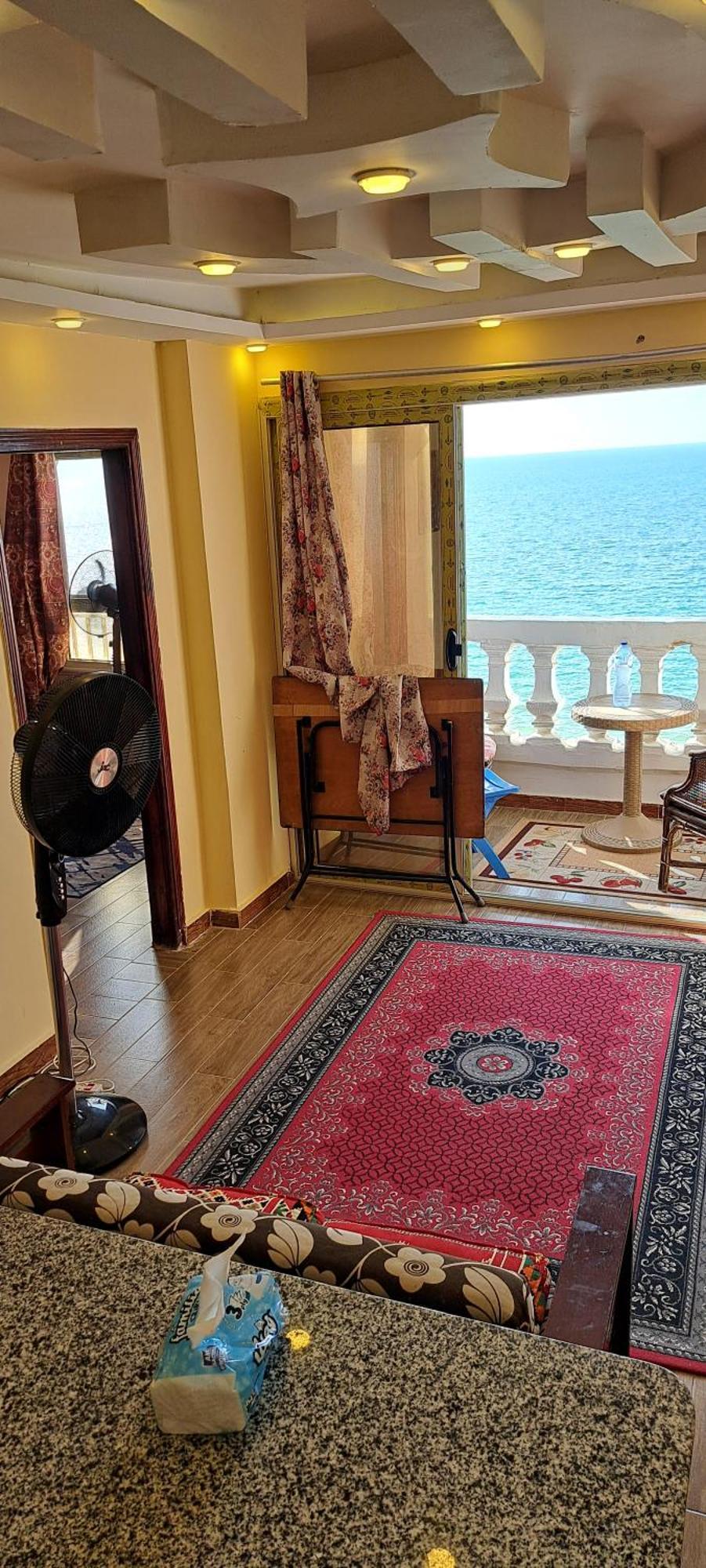Panorama Apartment Overlooking Alexandria Sea with free wifi شقة تطل على البحر مباشرة في أبوتلات الساحل الشمالي المظهر الخارجي الصورة